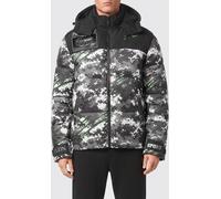 Plein Sport Hooded Camouflage Puffer Jacket - Size: 3XL - male