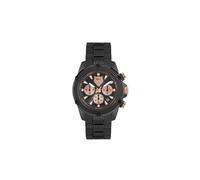 Philipp Plein Men's Hurricane Chrono Watch, 44mm, Black/Black/R/Silicone - Psdba0323, Bracelet