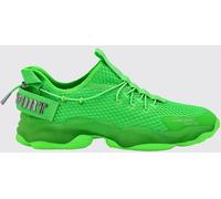 Plein Sport Hyper Sport Low-Top Sneakers in Mesh with Applied Logo and Pull Tab - Size: 38 - male
