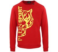 Plein Sport Large Bold Tiger Logo Red Jumper