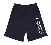 Plein Sport Large Signature Logo Navy Blue Shorts