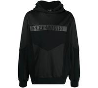 Plein Sport logo-embossed hoodie - Black S-M-XXXL