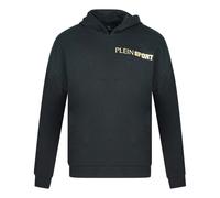 Plein Sport Mens Block Logo On Chest Black Hoodie material_polyester - Size Small