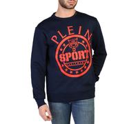 Plein Sport Mens Blue Cotton Sweater - Size Medium