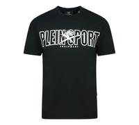 Plein Sport Mens Bold Branded Logo Black T-Shirt material_polyester - Size Small