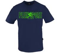 Plein Sport Mens Bold Branded Logo Navy Blue T-Shirt Cotton - Size Medium