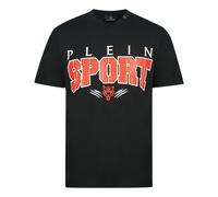 Plein Sport Mens Bold Logo Black T-Shirt Cotton - Size Small