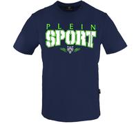 Plein Sport Mens Bold Logo Navy Blue T-Shirt Cotton - Size Small