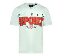 Plein Sport Mens Bold Logo White T-Shirt Cotton - Size Small