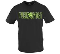 Plein Sport Mens Large Bold Branded Logo Black T-Shirt Cotton - Size Small