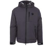 Plein Sport Mens Padded Large Branded Logo Grey Jacket - Size 2XL