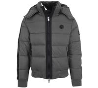 Plein Sport Mens Padded Taped Sleeve Grey Jacket - Size X-Large