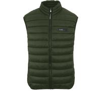 Plein Sport Mens Patch Logo Green Gilet Jacket - Size Medium
