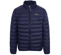 Men's Plein Sport Patch Logo Thin Padded Blue Jacket - Navy - Size: 38/Regular