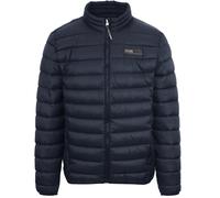 Plein Sport Mens Patch Logo Thin Padded Navy Blue Jacket - Size Small