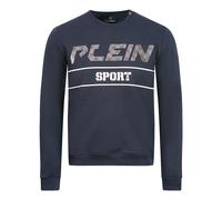Plein Sport Mens Philipp Black Bold Logo Navy Blue Jumper - Size X-Large