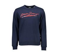 Plein Sport Mens Philipp Signature Logo Navy Blue Jumper - Black - Size Small