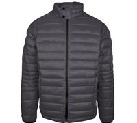 Men's Plein Sport Plain Padded Grey Jacket - Black - Size: 44/Regular