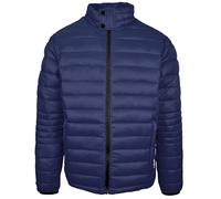 Plein Sport Mens Plain Padded Navy Blue Jacket - Size 3XL