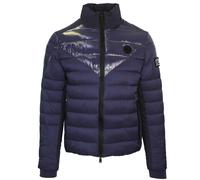 Plein Sport Mens Plain Quilted Navy Blue Jacket - Size Medium