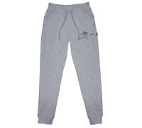 Plein Sport Mens Small Logo Grey Sweatpants Cotton - Size Small