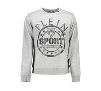 Plein Sport Mens Tiger Sweatshirt Crew Neck - Grey Cotton - Size 2XL