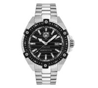 Plein Sport Urban Pulse Men's Analogue Quartz Watch, Silver/Black/Steel - Psfda0524