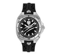 Plein Sport Men's Watch Analogue Quartz Thunder Force, Silver/Black - Ps8ba0124, Strap.