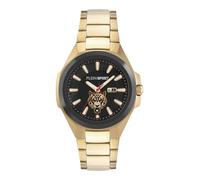 Plein Sport Men's Watch Analogue Quartz Tigermaster, gold, Bracelet