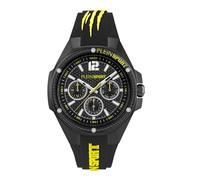 Plein Sport Men's Watch Analogue Quartz Tigermaster Pro Silicone, black