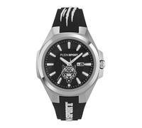 Plein Sport Men's Watch Analogue Quartz Tigermaster, Silver/Black/White - Ps7ba0124, Strap.