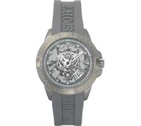 Plein Sport Men's Watch Analogue Quartz Touchdown, gray, Strap.