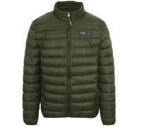 Men's Plein Sport Patch Logo Thin Padded Green Jacket - Tan - Size: 38/Regular