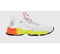 Plein Sport Multicolour Mesh Low-Top Trainers with Serrated Sole and Pull-Tab - Size: 44 - male