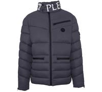 Plein Sport Padded Bold Logo Jacket - Grey - L