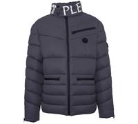 Plein Sport Padded Bold Logo Jacket - Grey - M