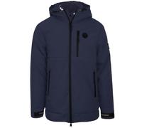 Plein Sport Padded Small Circular Logo Branded Jacket - Navy Blue - XXL