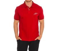 Plein Sport PIPS504 Mens short-sleeved polo shirt - Red Cotton - Size Large