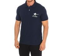 Plein Sport PIPS506 Mens short-sleeved polo shirt - Blue Cotton - Size Small