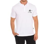 Plein Sport PIPS506 Mens short-sleeved polo shirt - White Cotton - Size Small