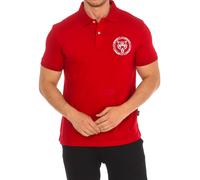 Plein Sport PIPS508 Mens short-sleeved polo shirt - Red Cotton - Size X-Large