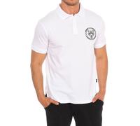 Plein Sport PIPS508 Mens short-sleeved polo shirt - White Cotton - Size Medium