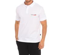 Plein Sport PIPS511 Mens short-sleeved polo shirt - White Cotton - Size Small