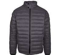 Men's Plein Sport Plain Padded Grey Jacket - Black - Size: 40/Regular