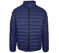 Men's Plein Sport Plain Padded Navy Blue Jacket - Size: 46/Regular