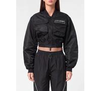 Plein Sport Polyester Crop Bomber Jacket - Size: XL - female