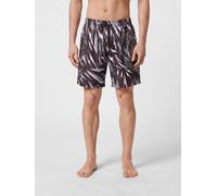 Plein Sport Polyester Swim Shorts with Graphic Print and Contrasting Logo - Size: S - male