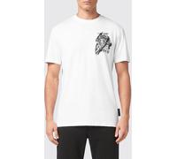 Plein Sport Printed Cotton T-Shirt - Size: L - male