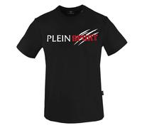 Plein Sport Scratched Logo Black T-Shirt - L - L