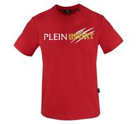 Plein Sport Scratched Logo Red T-Shirt - M - M